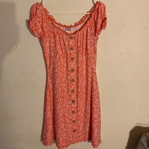 Flower pattern dress